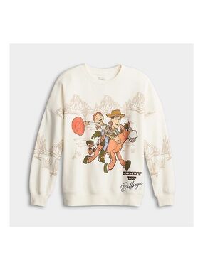 kohls pixar toy story pullover juniors bullseye medium new sold out